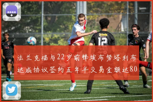 法兰克福与22岁前锋埃布努塔利布达成协议签约五年半交易金额达800万欧元