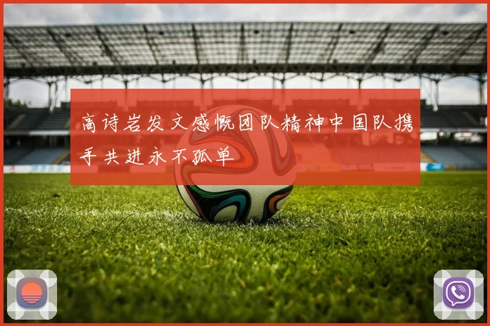 高诗岩发文感慨团队精神中国队携手共进永不孤单